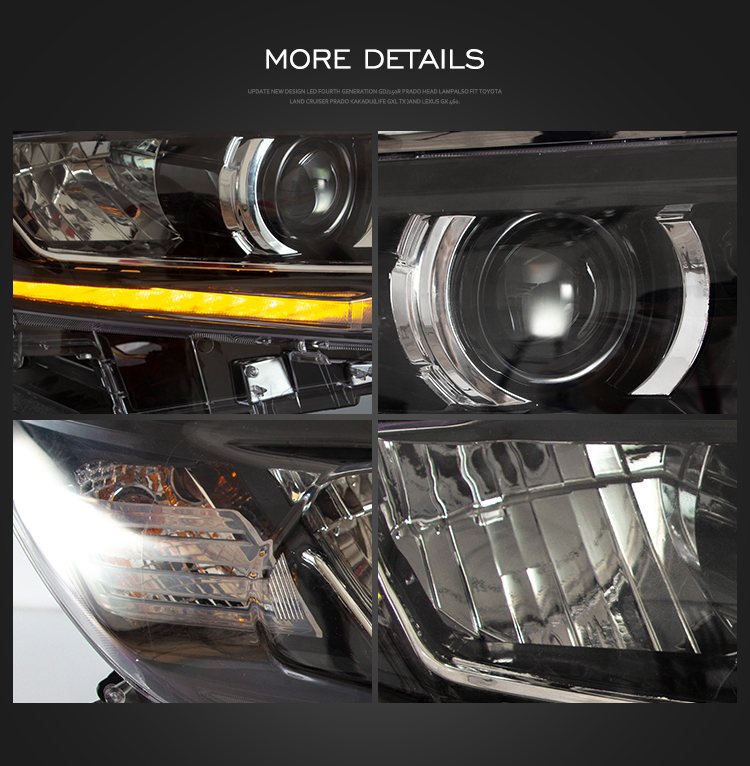 2018 Headlamp With Two Leds Oem For PRADO LAND CRUISER