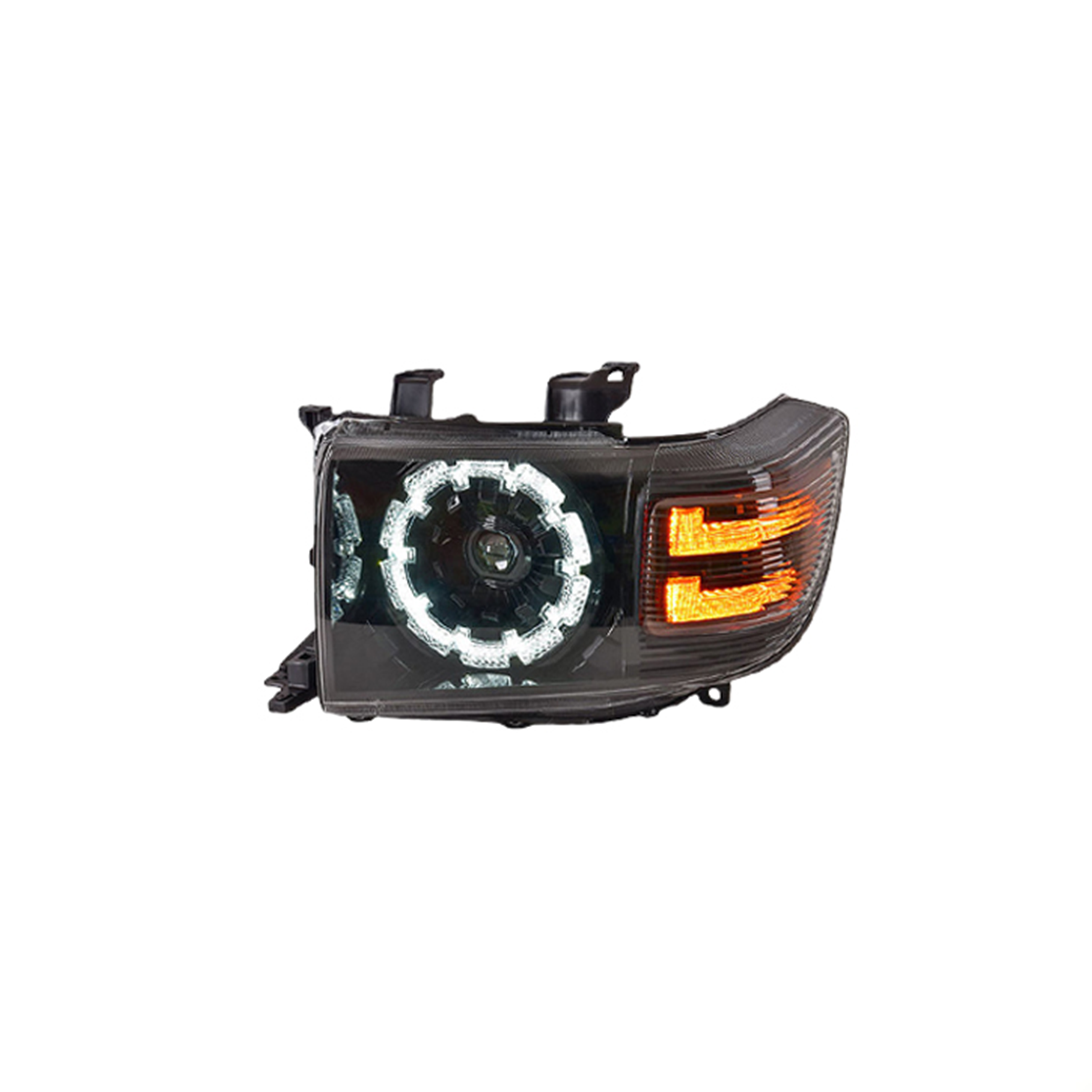 LC76  HEAD LAMP Modified Two Integrated Amber LED Turn Signal Strip